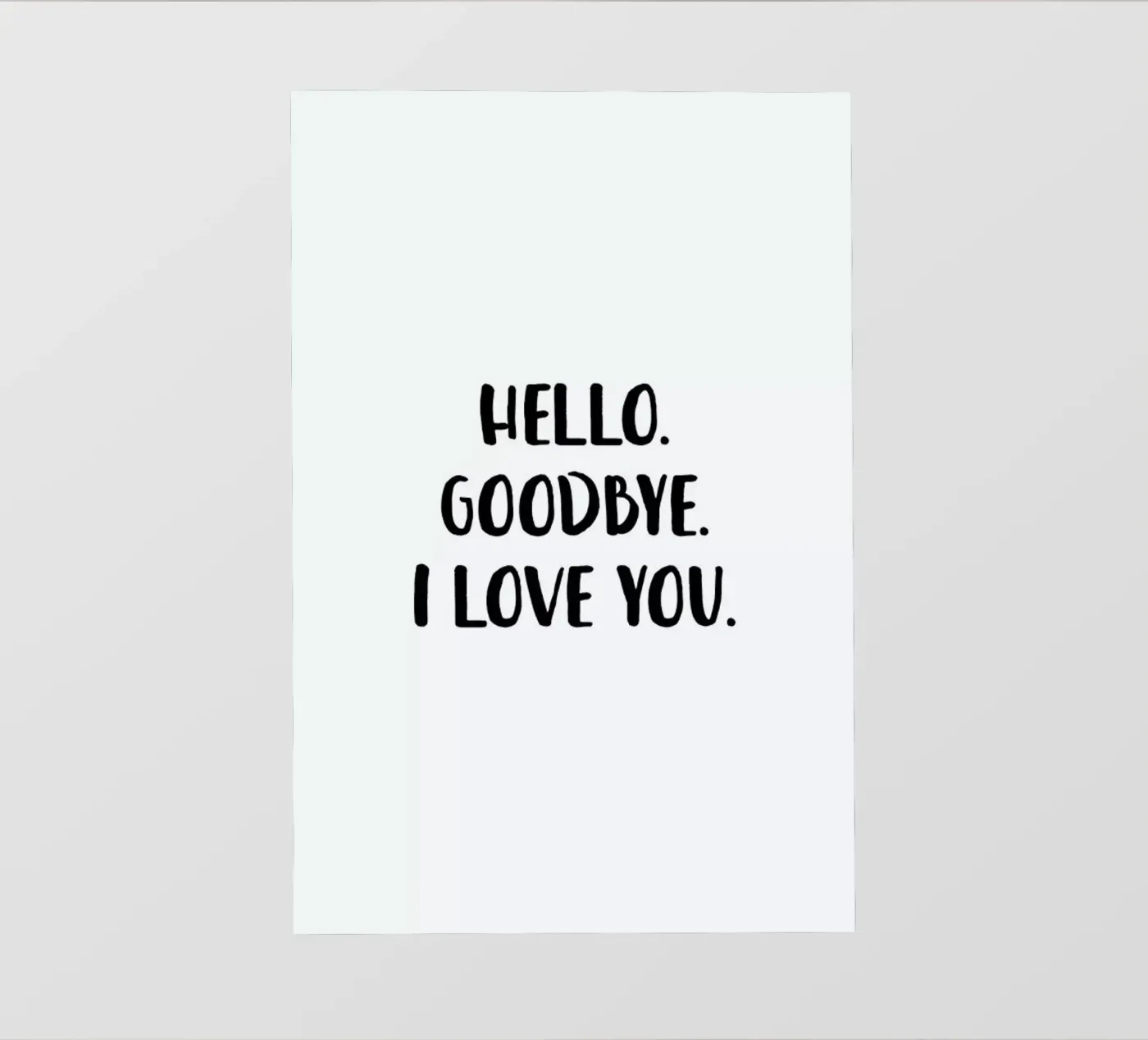 Hello Goodbye pellicola backlit da daylight design studio