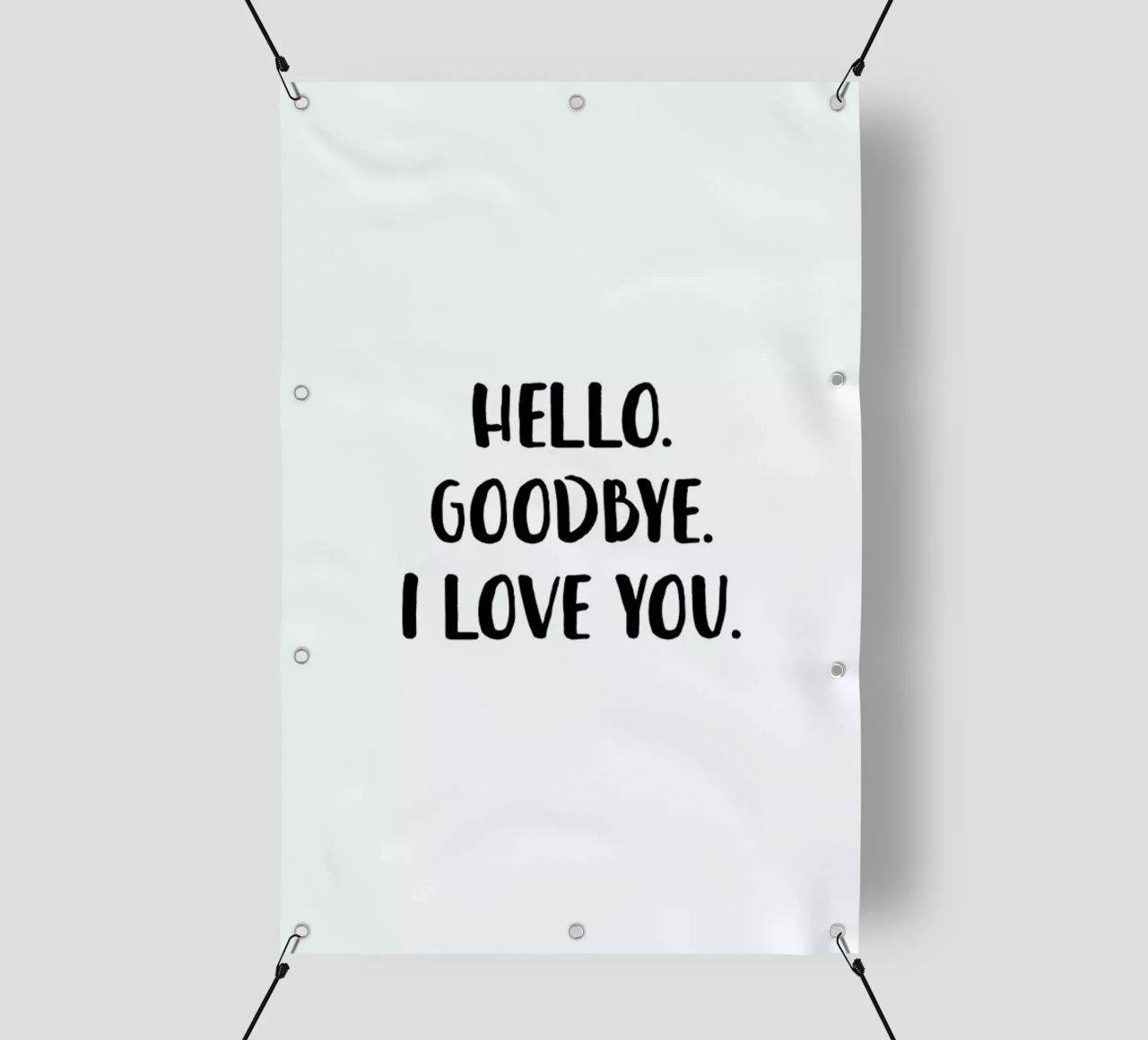 Hello Goodbye telo in pvc da daylight design studio