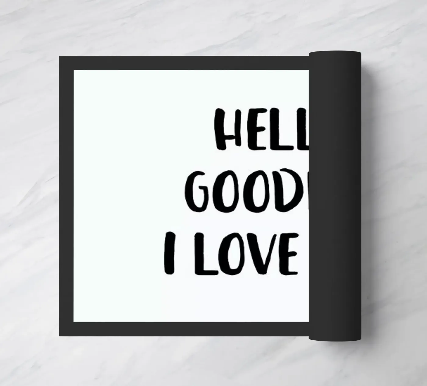 Hello Goodbye doormat by daylight design studio