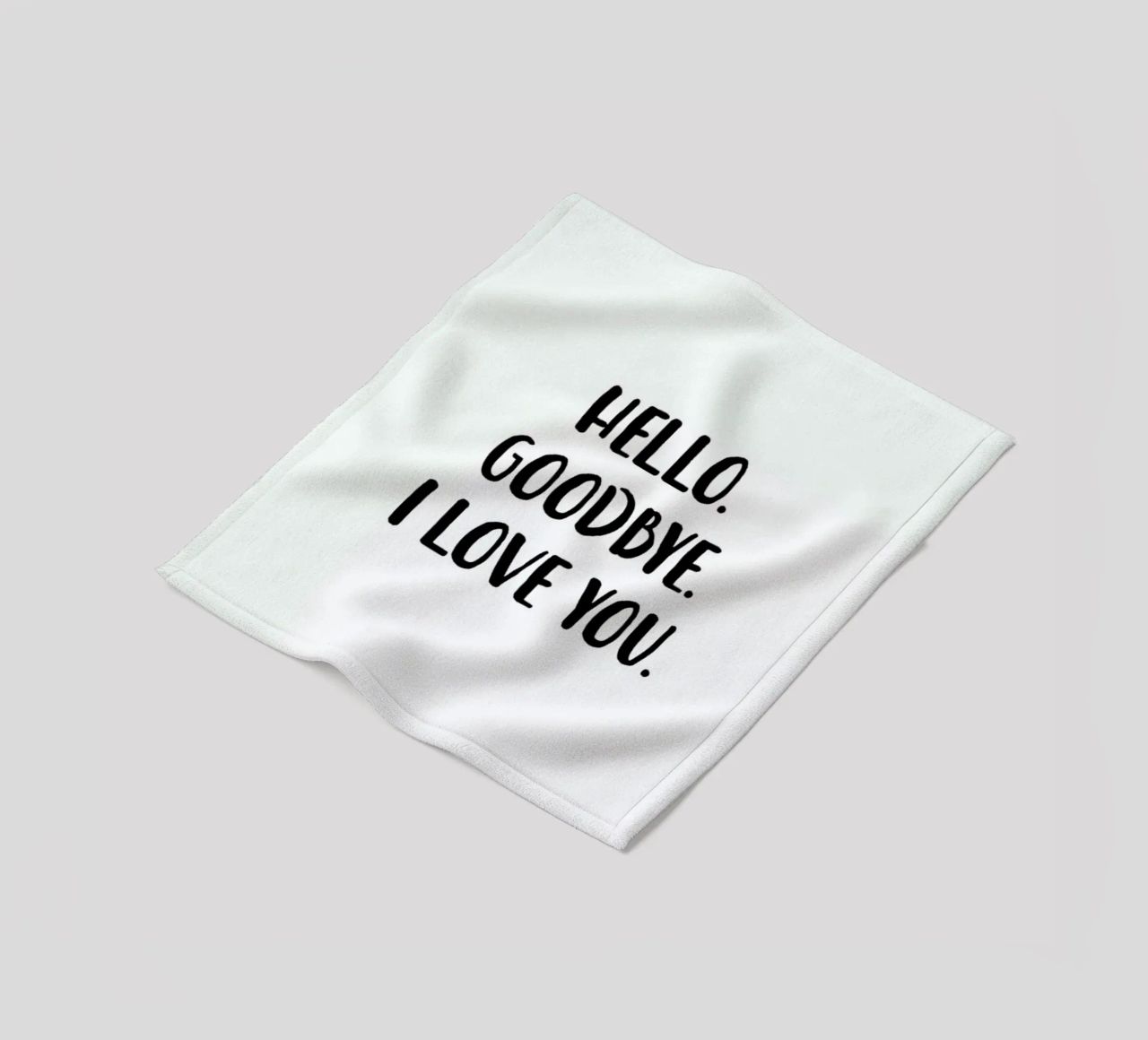 Hello Goodbye coperta in pile da daylight design studio