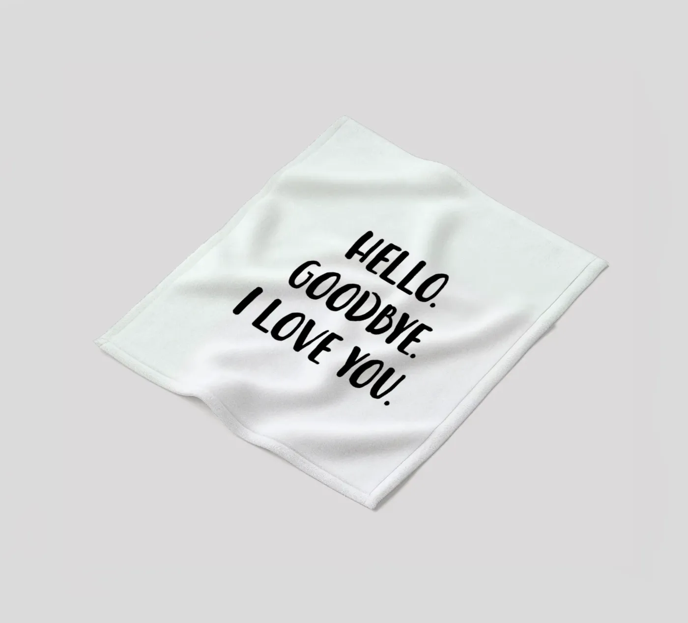 Hello Goodbye Fleecedecke von daylight design studio