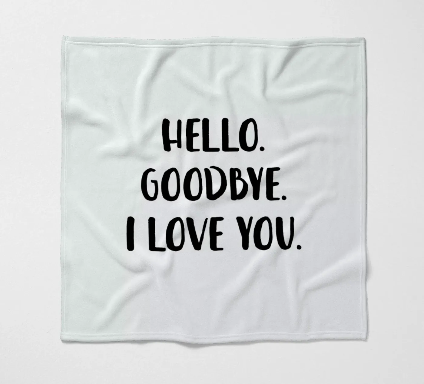 Hello Goodbye Fleecedecke von daylight design studio