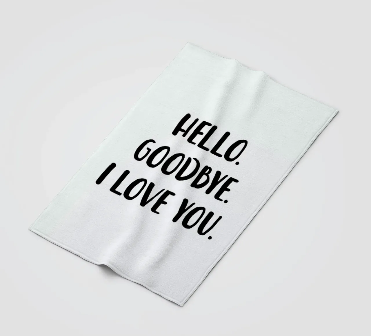 Hello Goodbye coperta in pile da daylight design studio