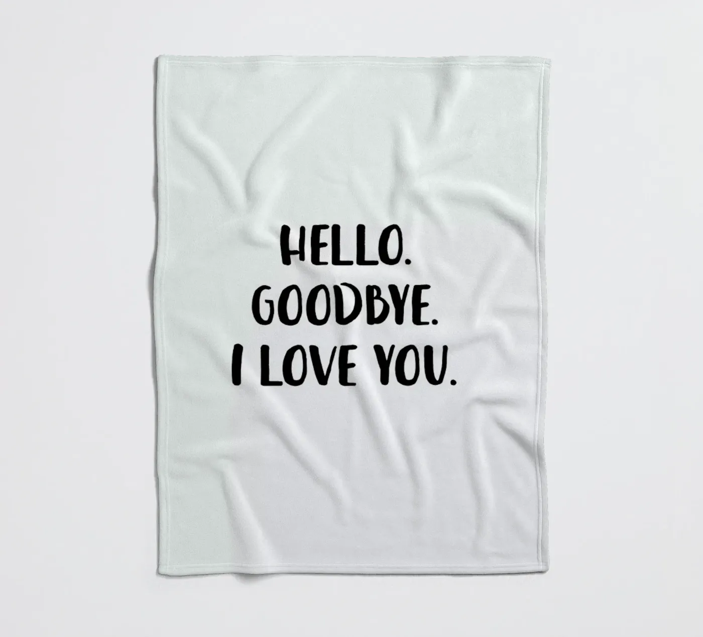 Hello Goodbye Fleecedecke von daylight design studio