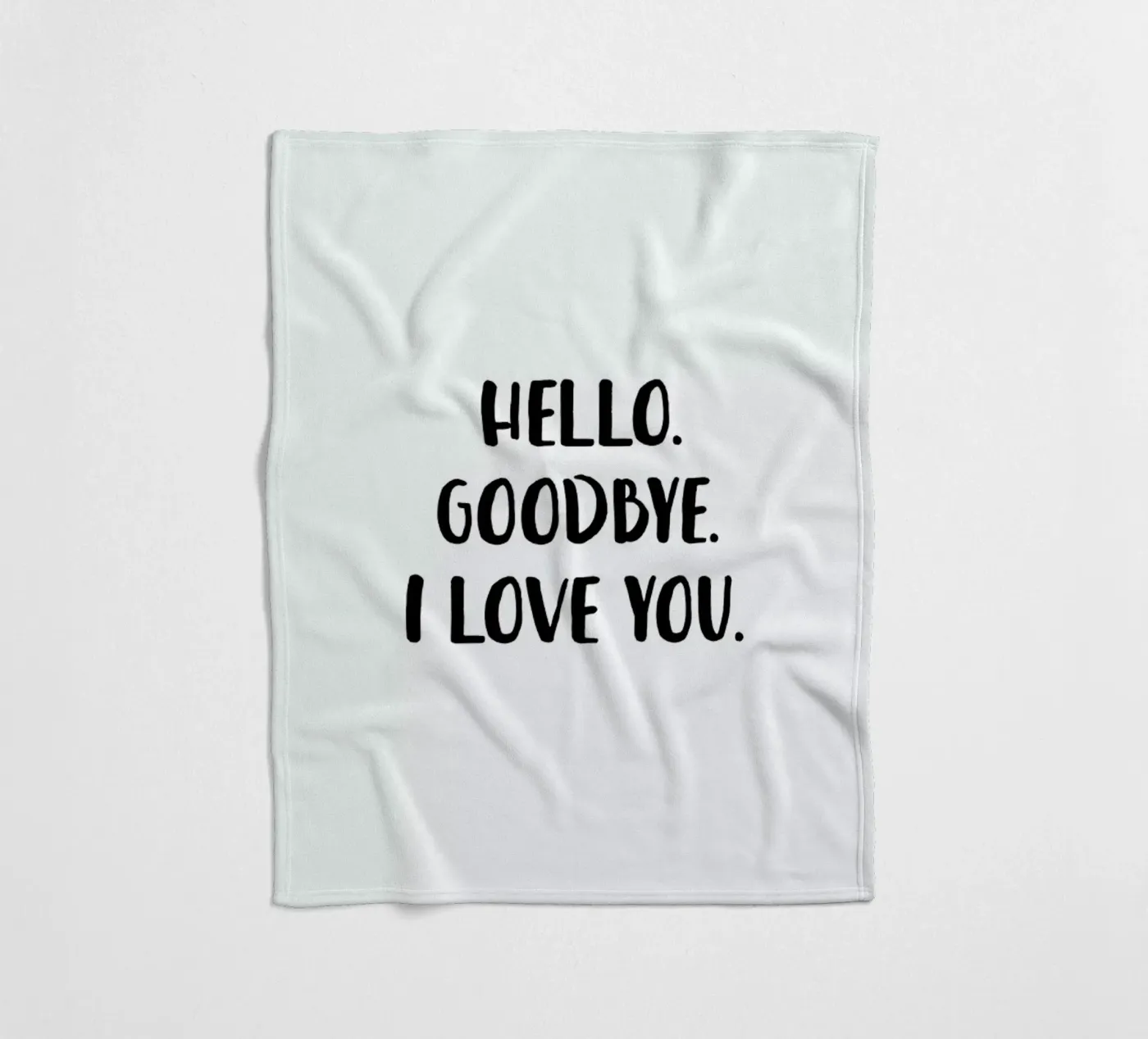 Hello Goodbye Fleecedecke von daylight design studio