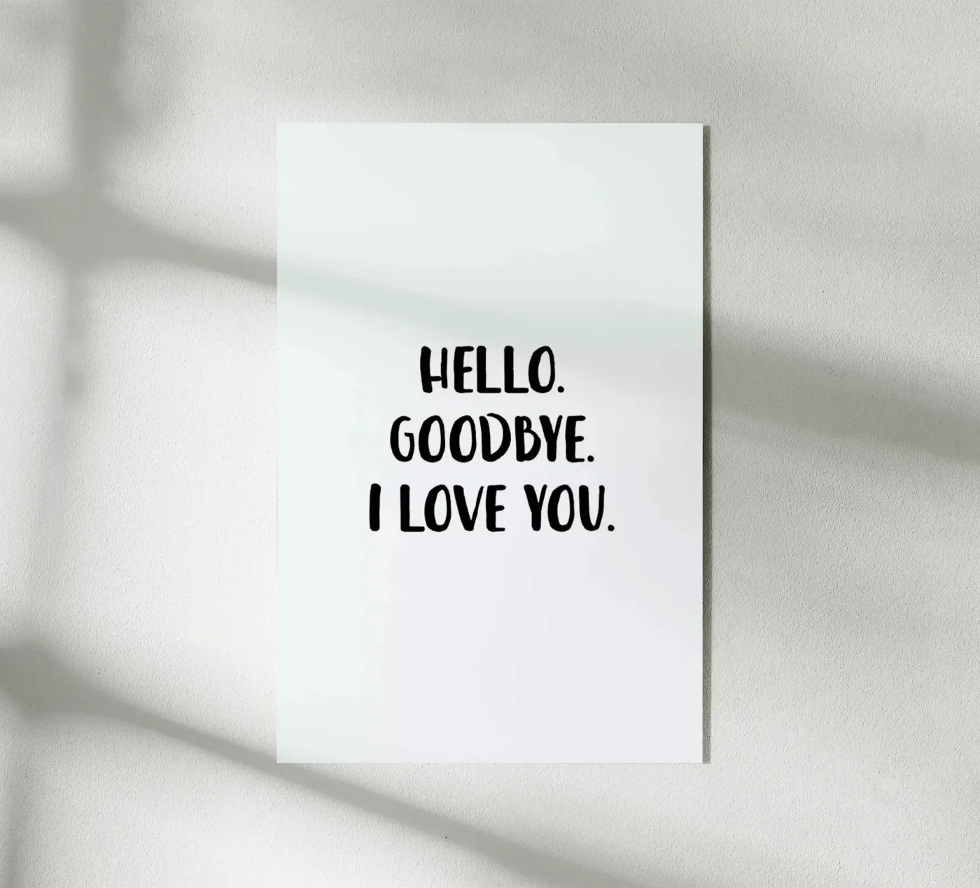 Hello Goodbye plexiglass da daylight design studio