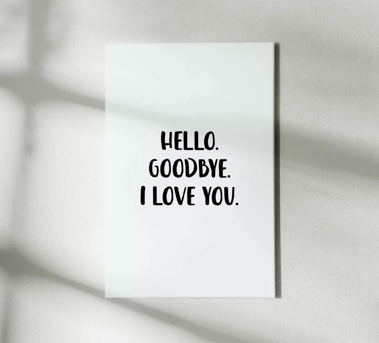 Hello Goodbye tela con Cornice a cassetta da daylight design studio