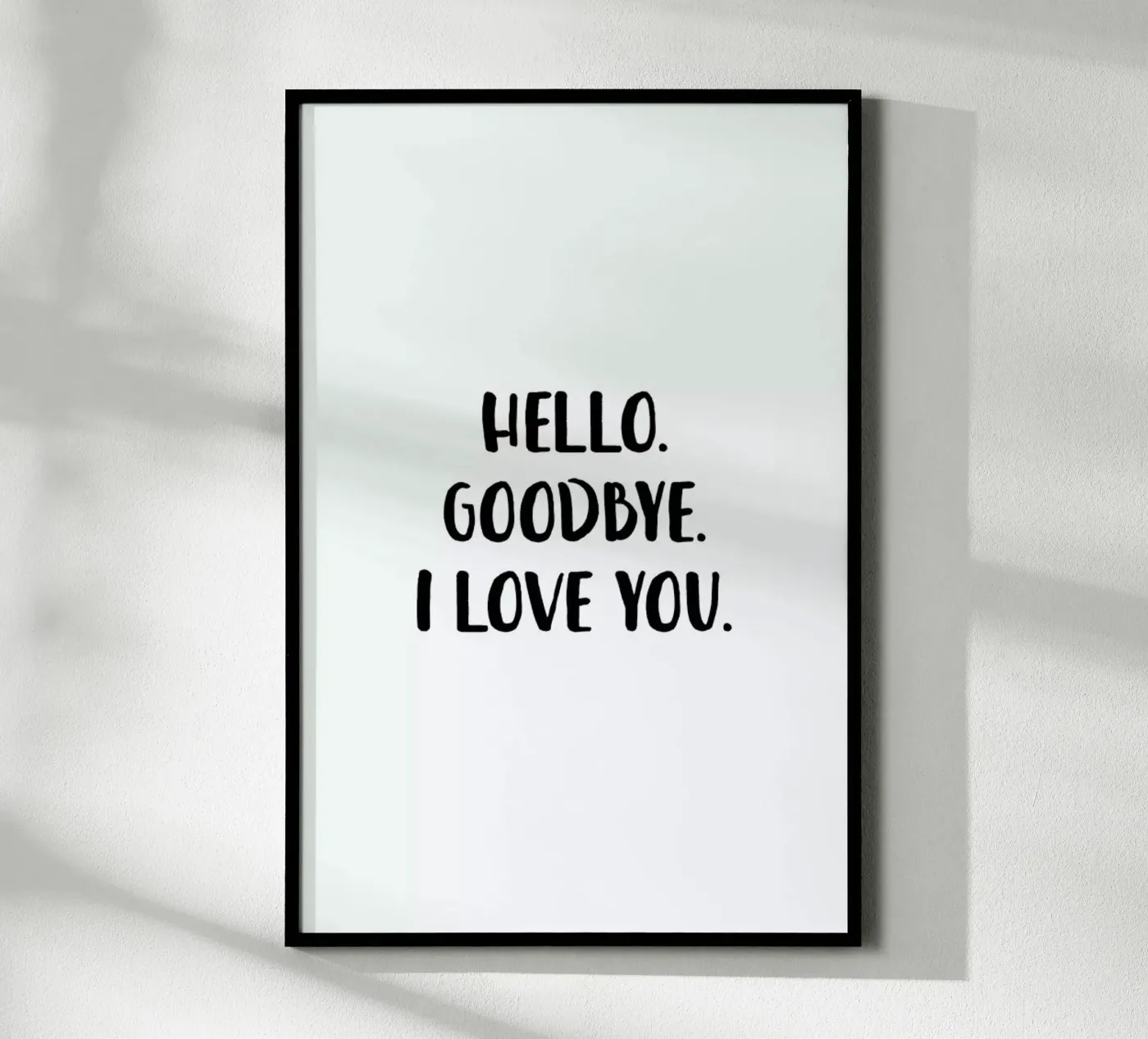 Hello Goodbye poster van daylight design studio