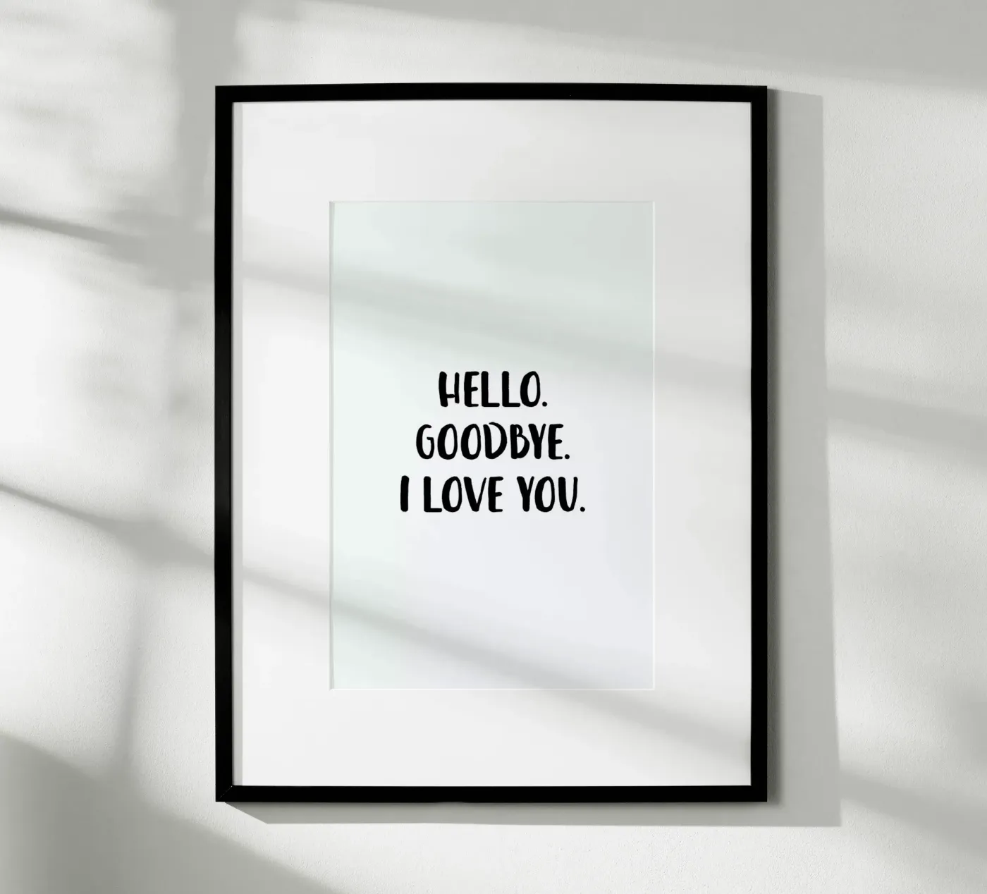 Hello Goodbye poster van daylight design studio