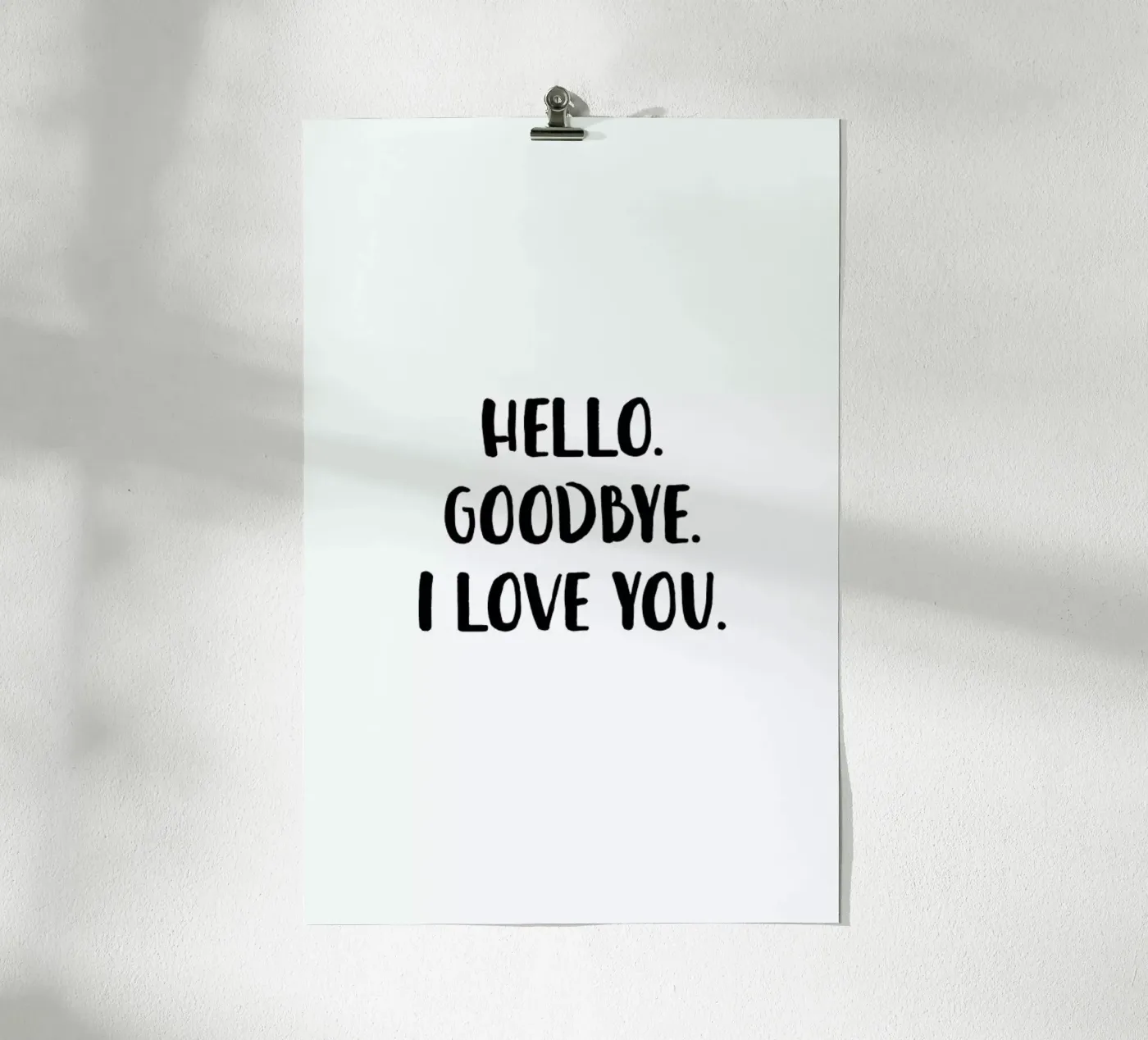 Hello Goodbye poster van daylight design studio