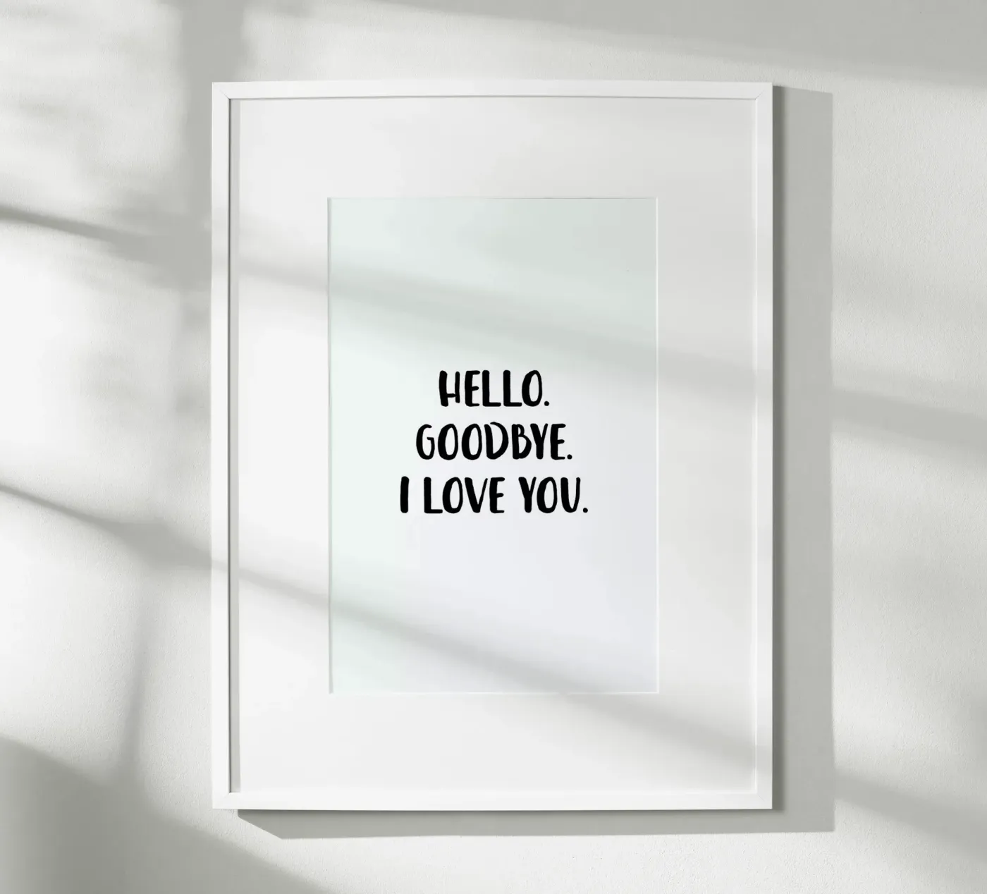 Hello Goodbye poster van daylight design studio