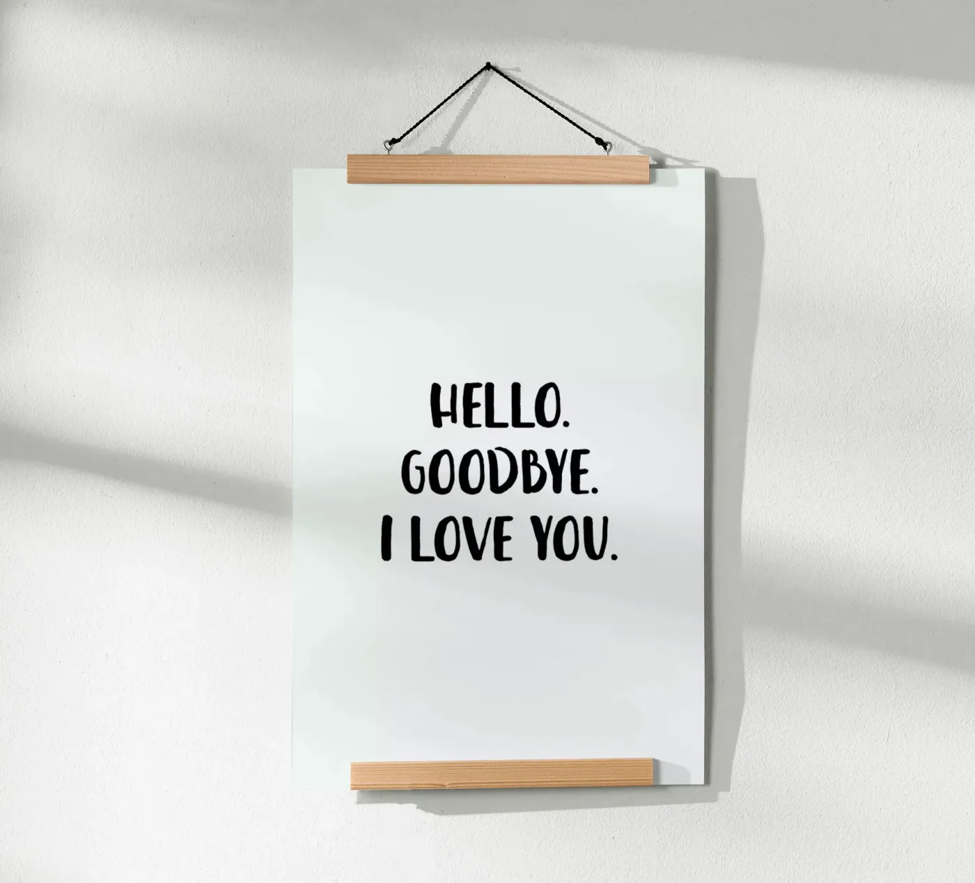 Hello Goodbye poster van daylight design studio