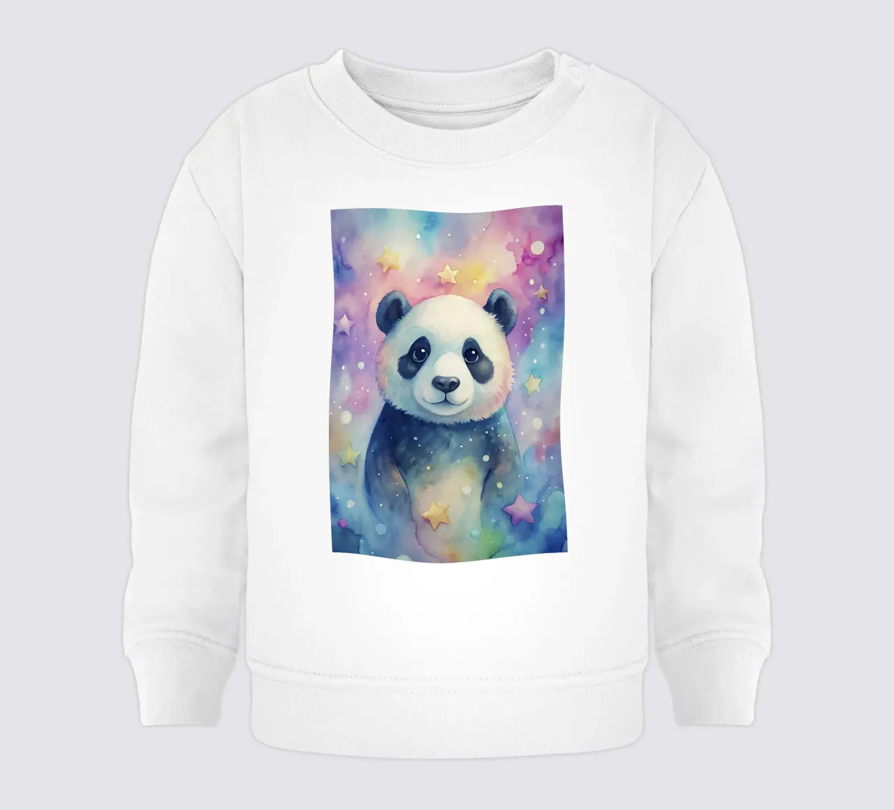 Orso panda in acquerello felpa neonato da ARTVI-SHOP