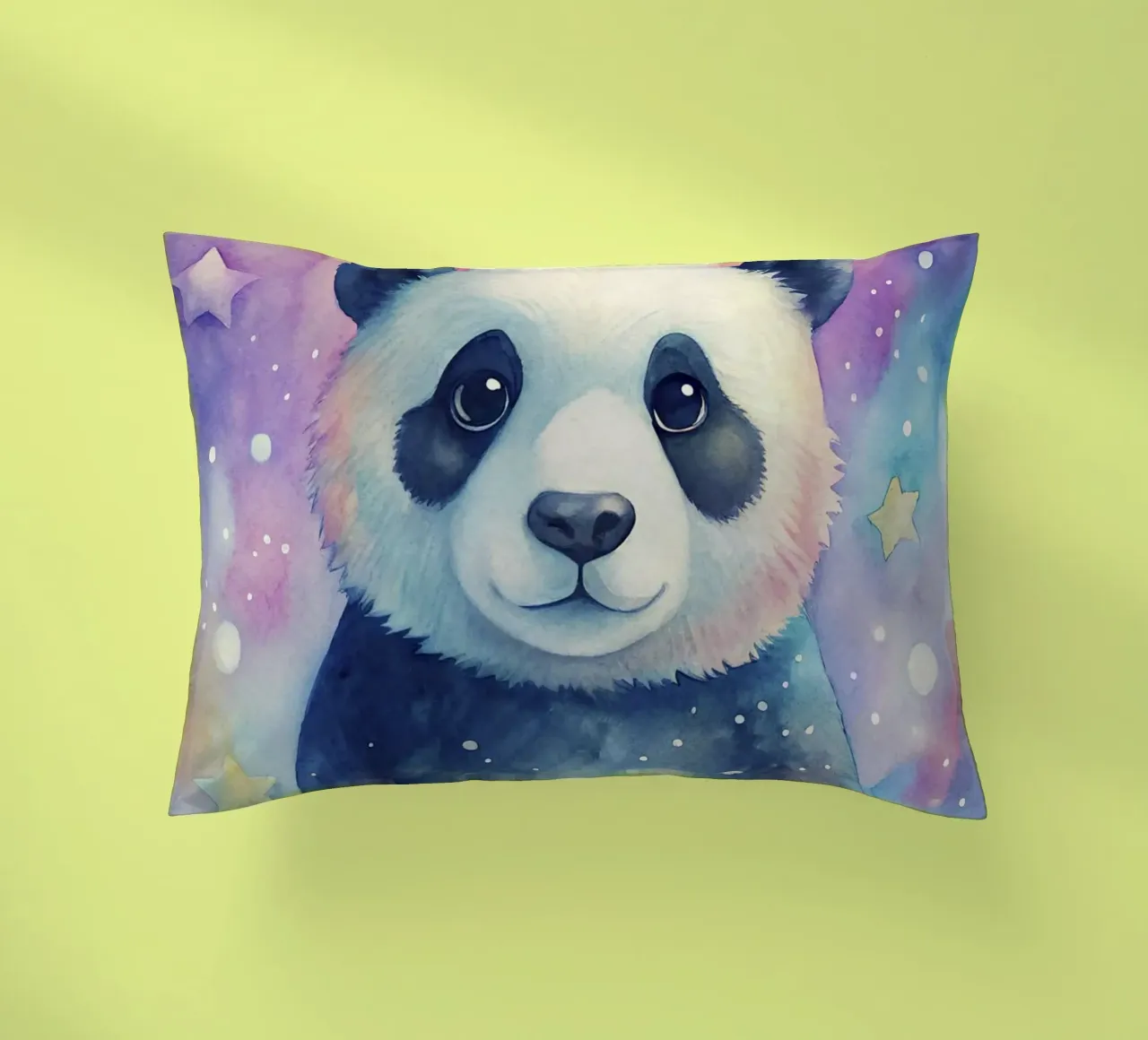 Orso panda in acquerello cuscino da ARTVI-SHOP