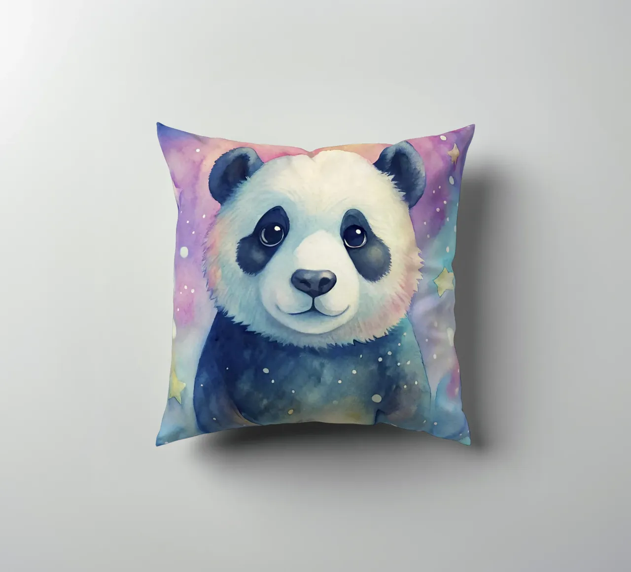 Orso panda in acquerello cuscino da ARTVI-SHOP