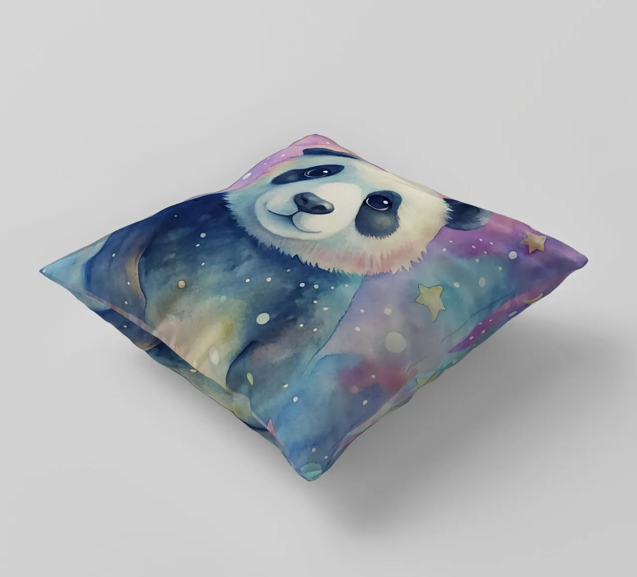 Orso panda in acquerello cuscino da ARTVI-SHOP