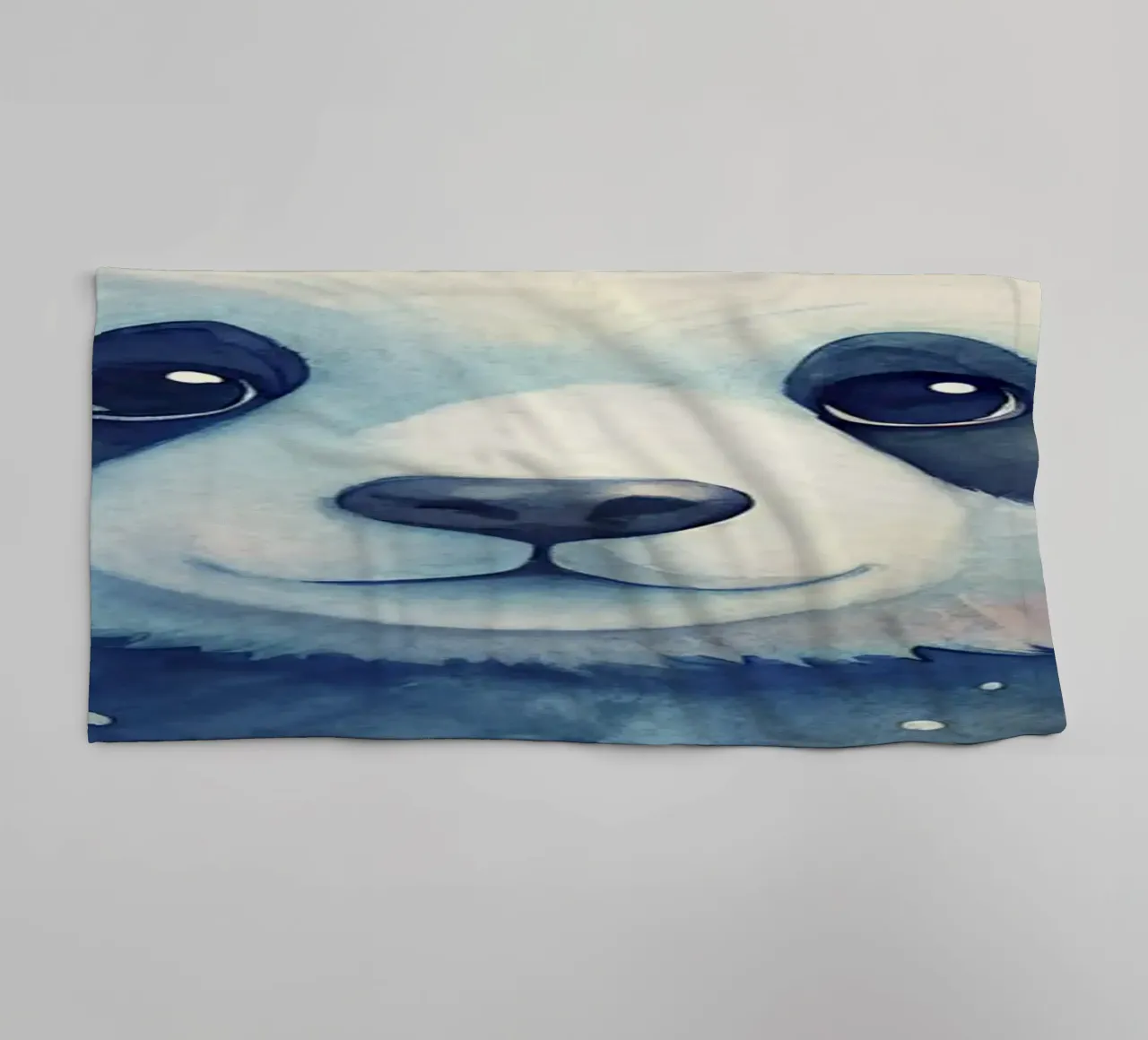 Orso panda in acquerello asciugamano da bagno da ARTVI-SHOP