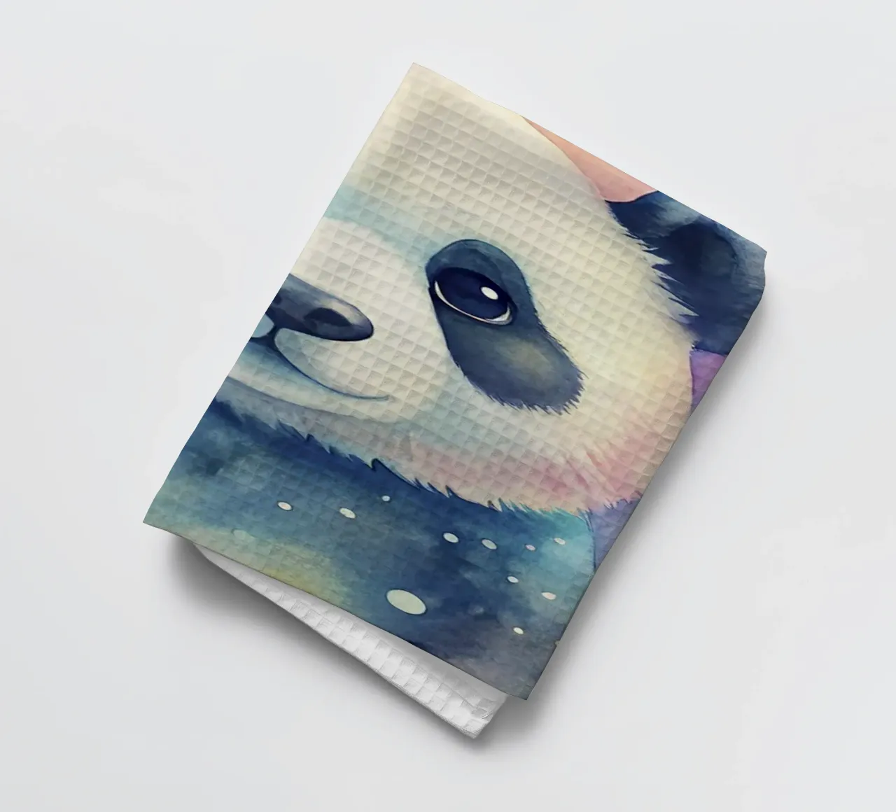Orso panda in acquerello canovaccio da cucina da ARTVI-SHOP
