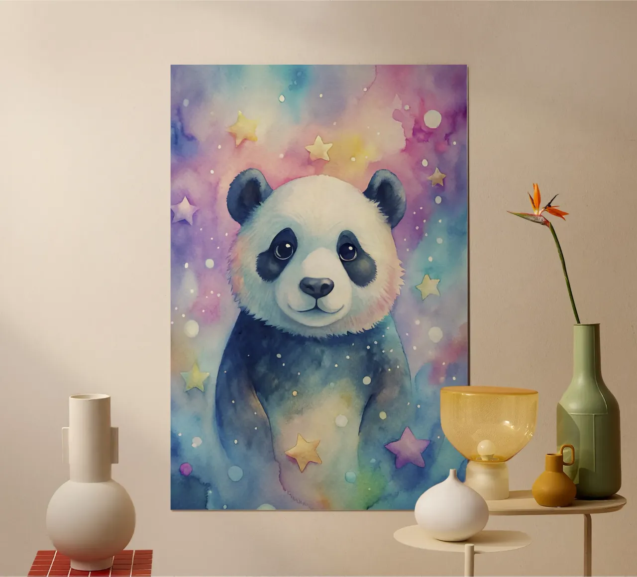 Orso panda in acquerello carta hahnemühle da ARTVI-SHOP