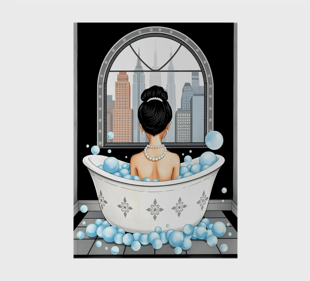 Audrey Hepburn In Bath notebook by COLLEEN CRAFTS