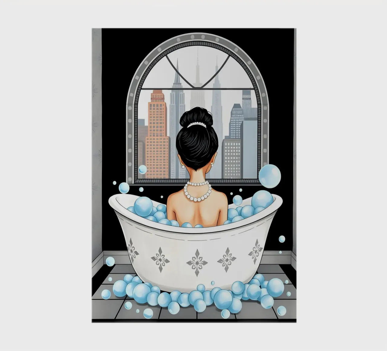 Audrey Hepburn In Bath notebook by COLLEEN CRAFTS