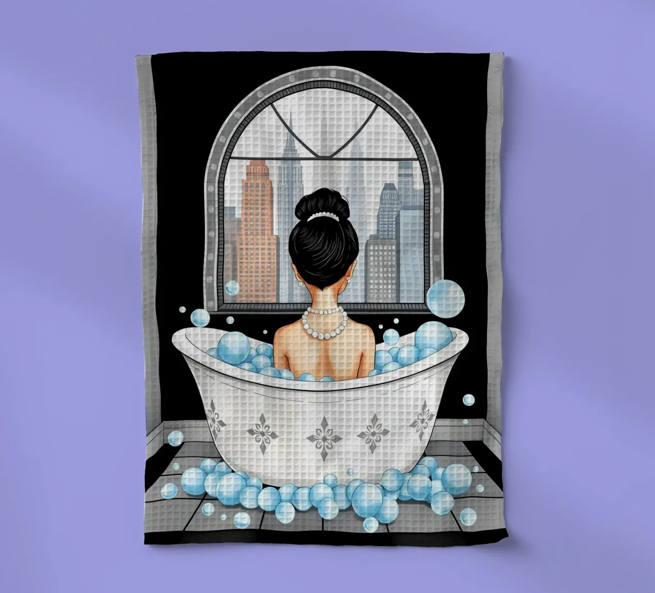 Audrey Hepburn a Bath canovaccio da cucina da COLLEEN CRAFTS