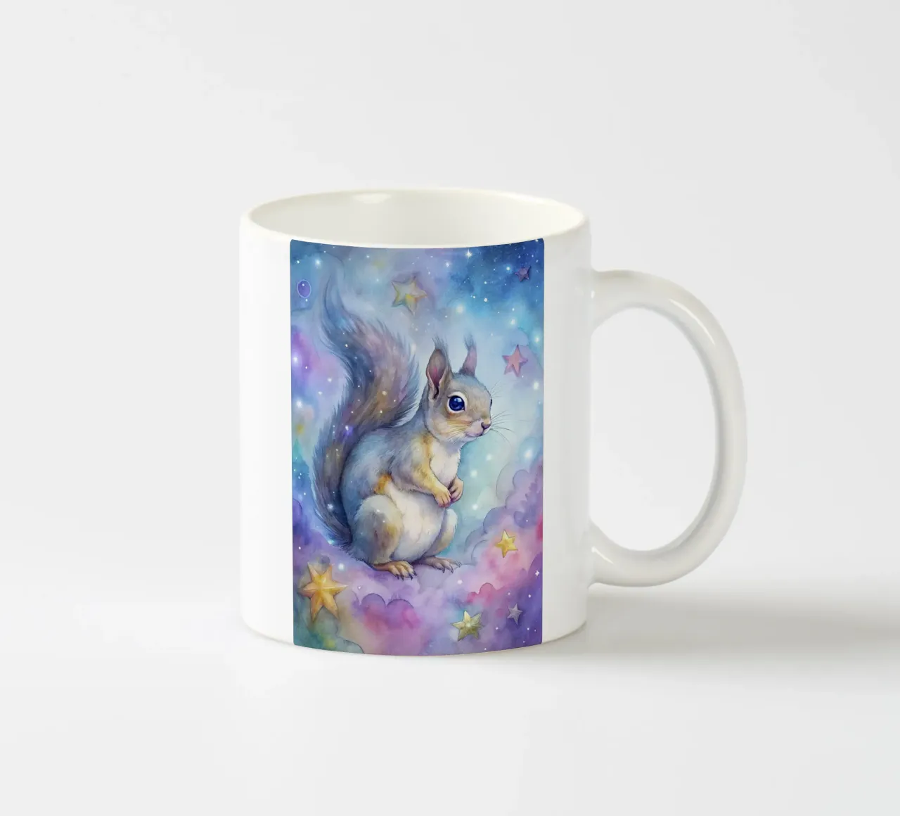 Scoiattolo ad acquerello tazza in ceramica da 🎁 ARTVI-SHOP