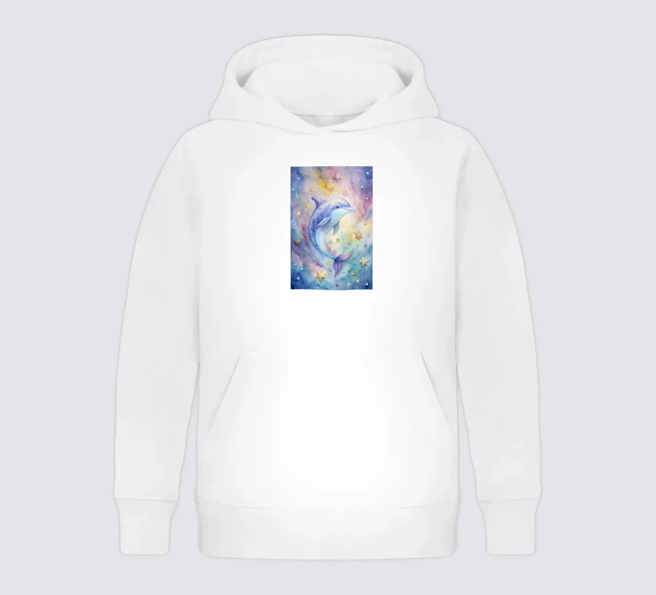 Delfino ad acquerello felpa bambino con cappuccio da 🎁 ARTVI-SHOP
