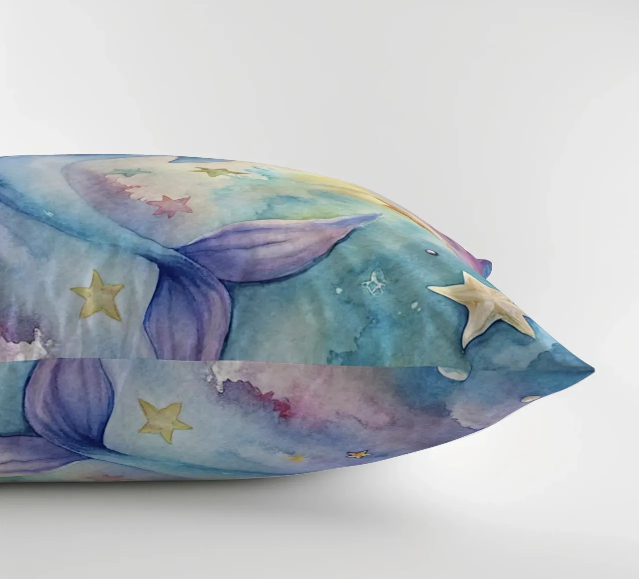 Delfino ad acquerello cuscino da 🎁 ARTVI-SHOP