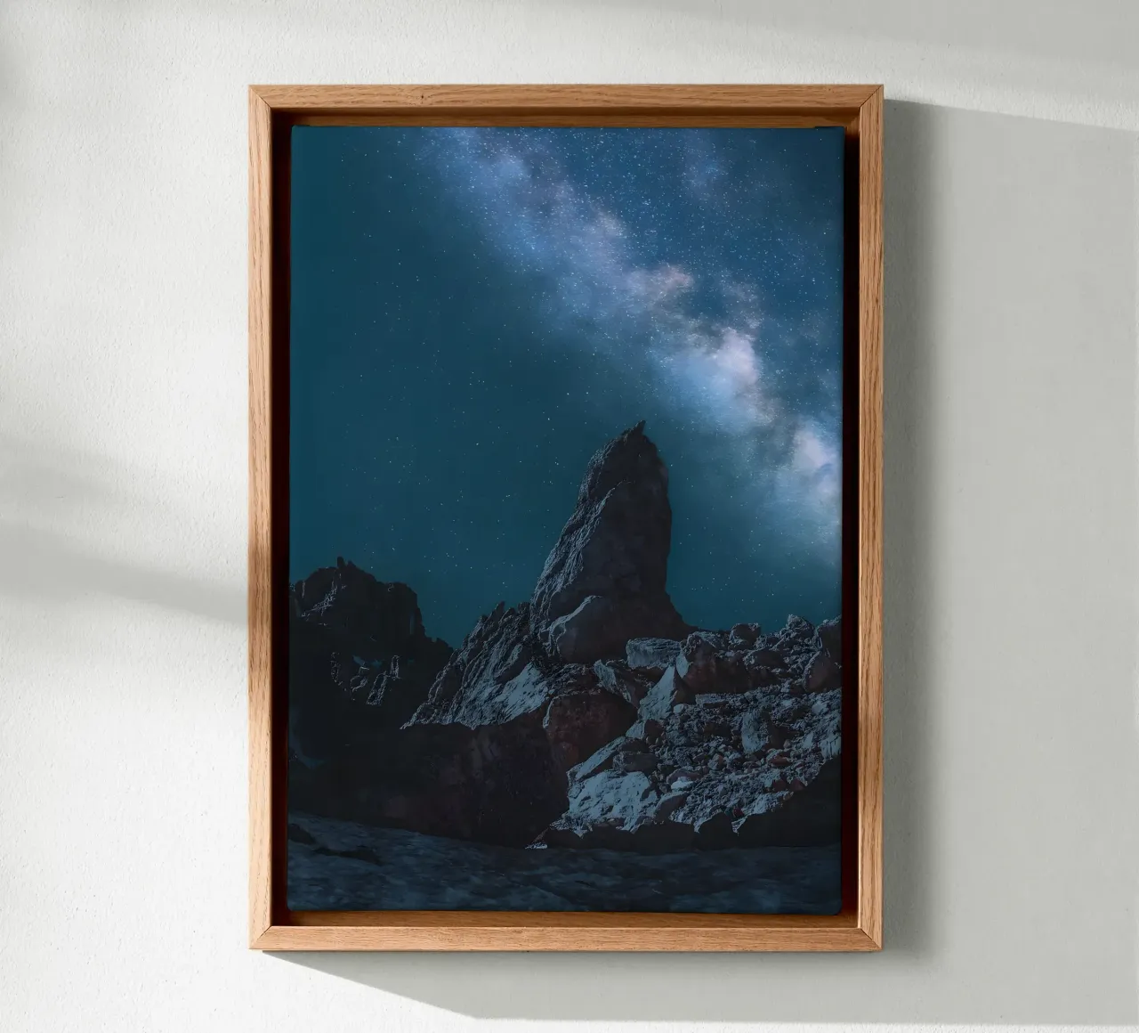 Lake Braies canvas with Floater frame by Aara