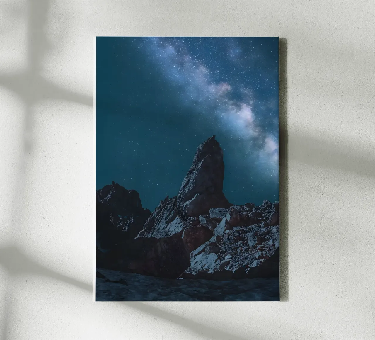 Lake Braies canvas with Floater frame by Aara