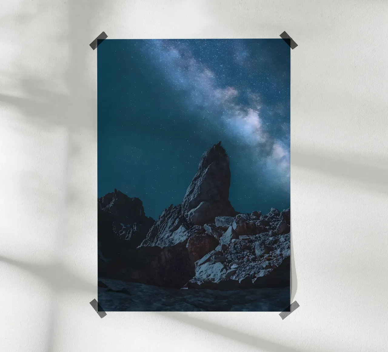 Lago di Braies poster con telaio in plastica da Aara