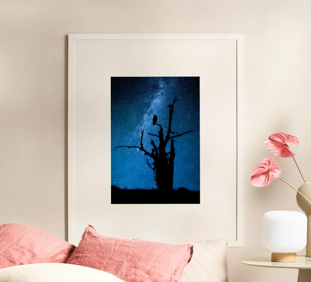 La Grande Nebulosa di Orione poster con telaio in alluminio da Ary