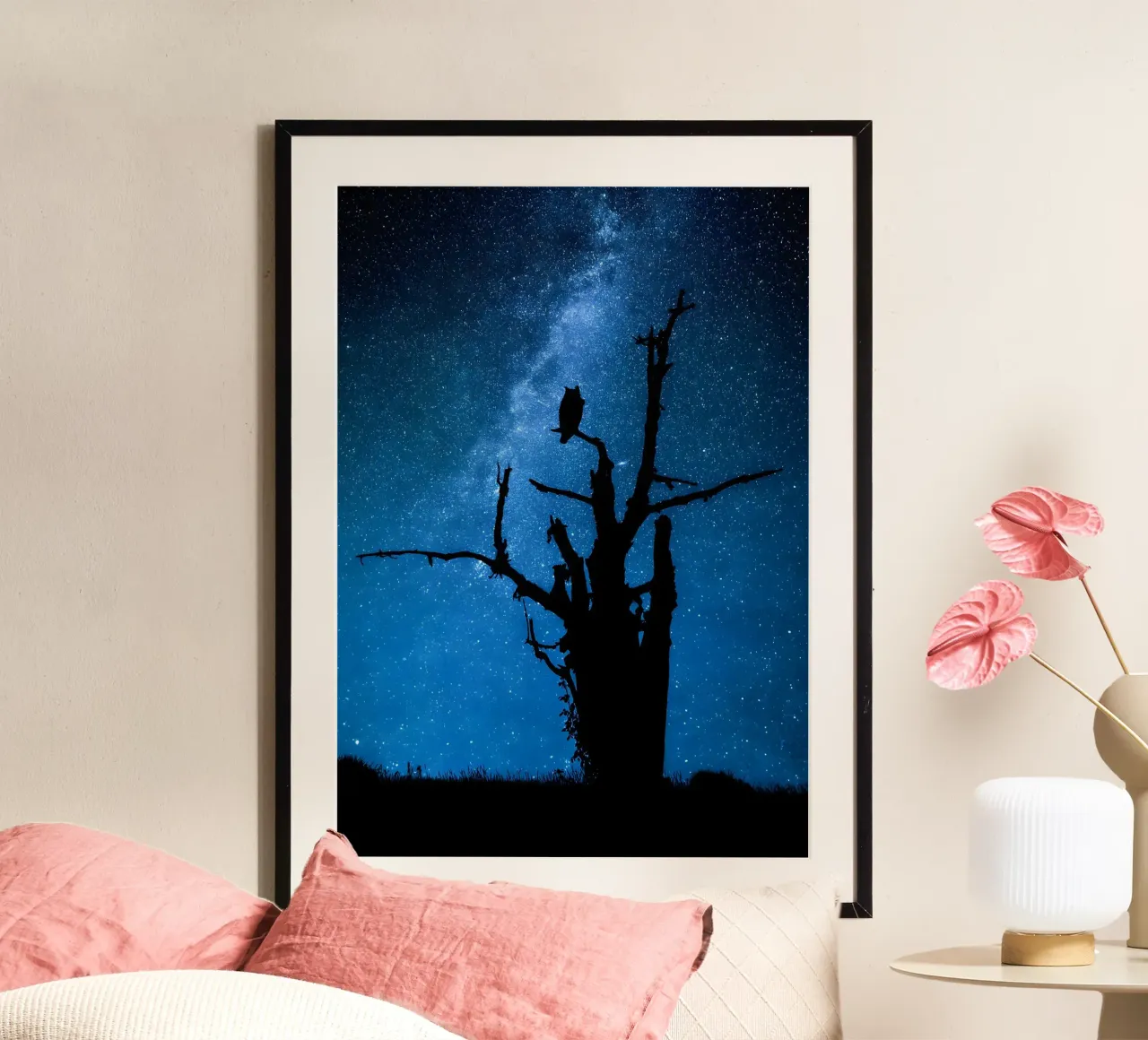 La Grande Nebulosa di Orione poster con telaio in alluminio da Ary