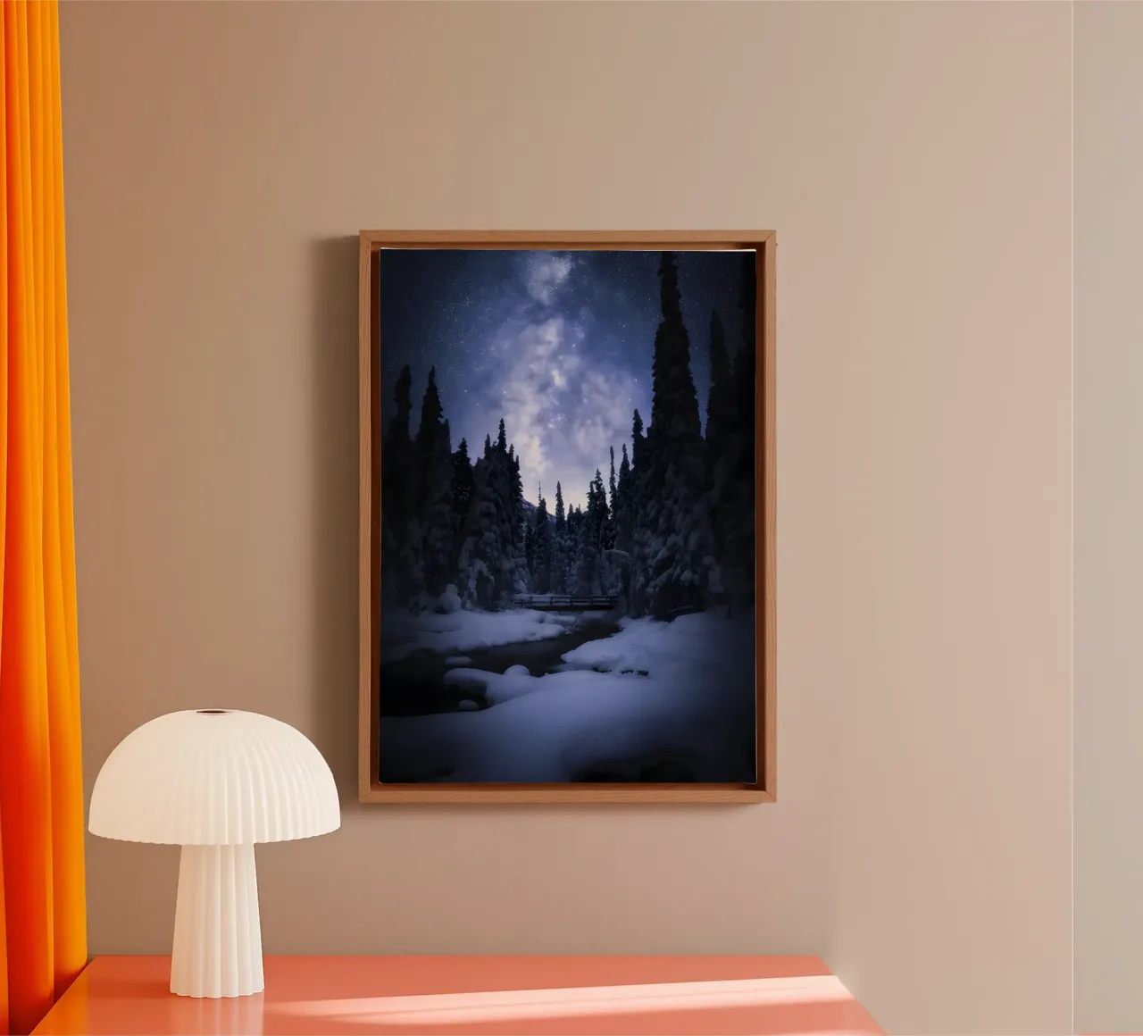 Dream or Reality canvas with Floater frame by Aara