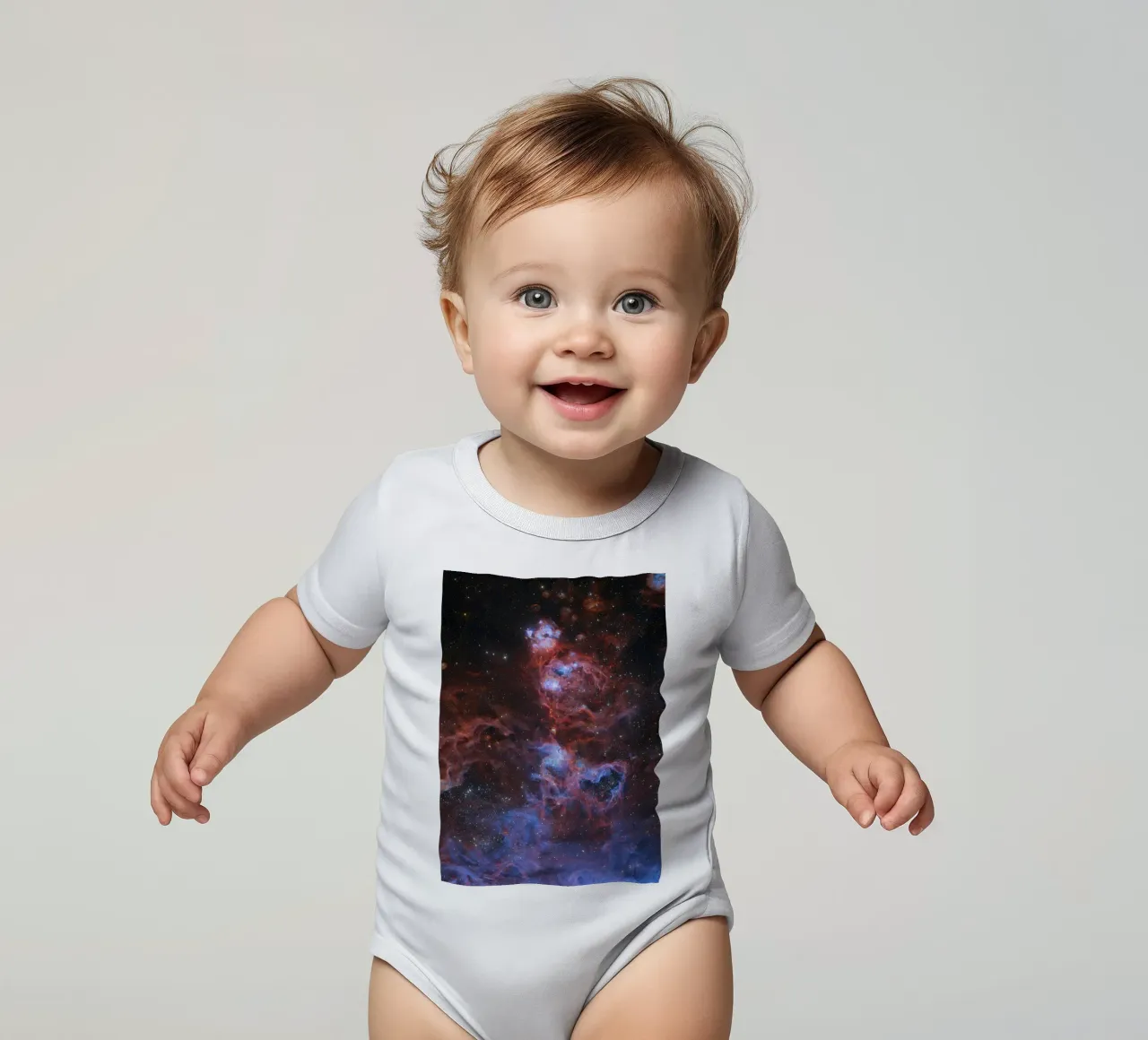 Galassia di Andromeda body neonato maniche corte da Ary