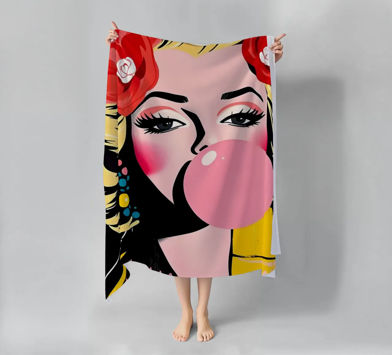 MARILYN MONROE GOMMA DA MASTICARE telo mare da ARTOMATIC