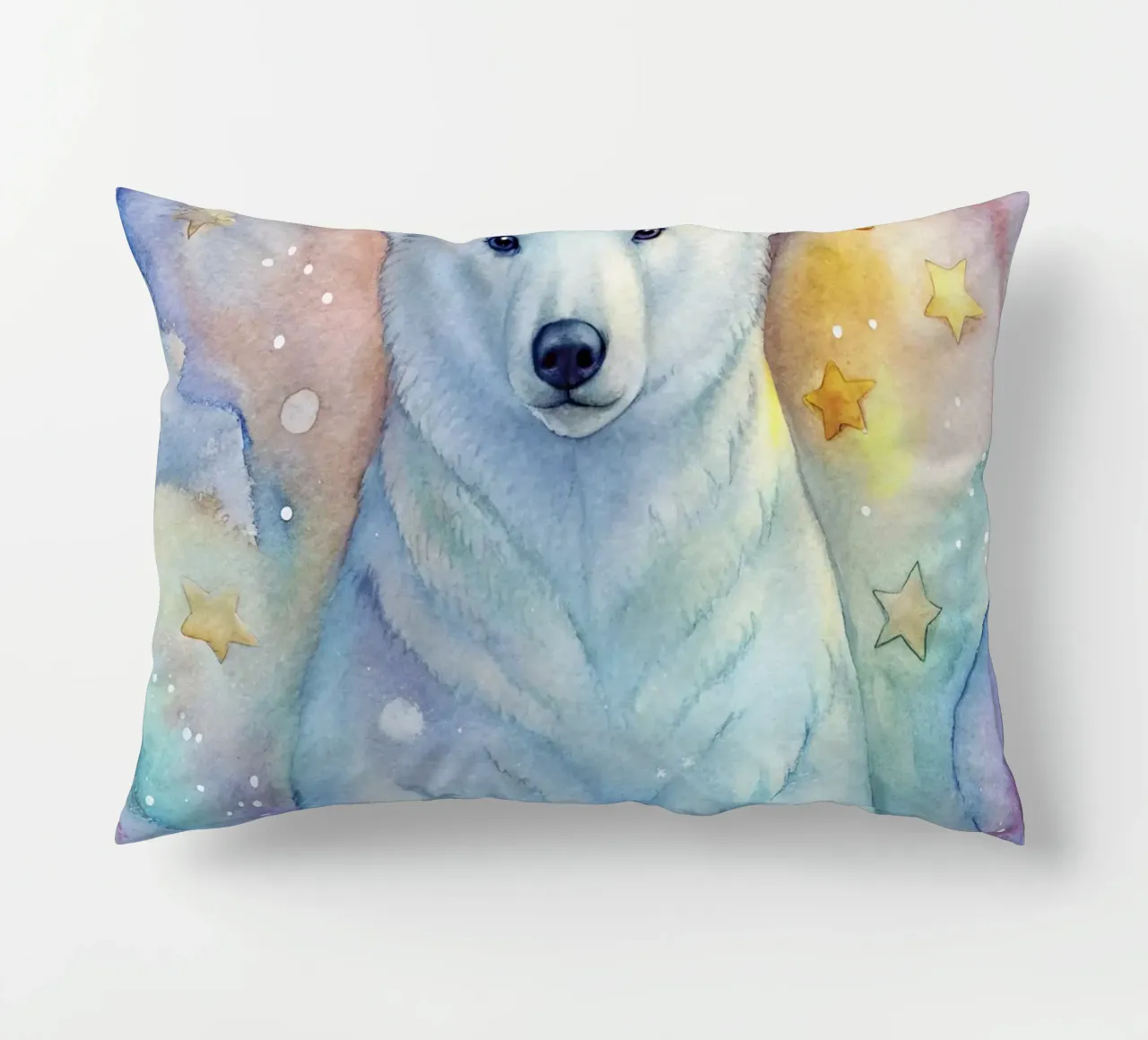 Orso in acquerello cuscino da 🎁 ARTVI-SHOP