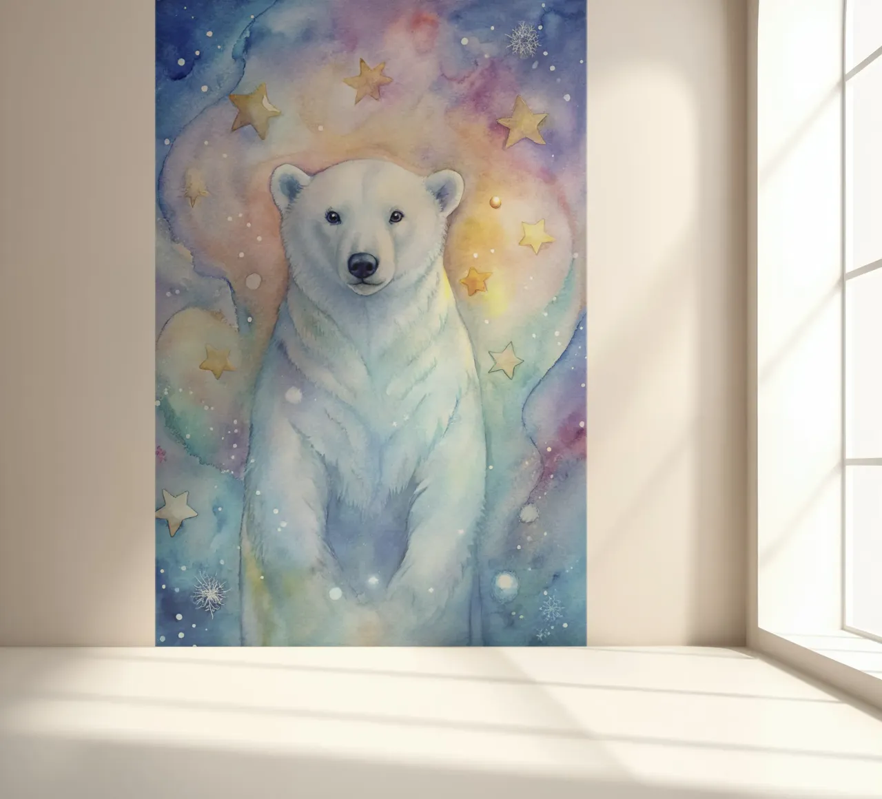 Bear in watercolor photo wallpaper by 🎁 ARTVI-SHOP