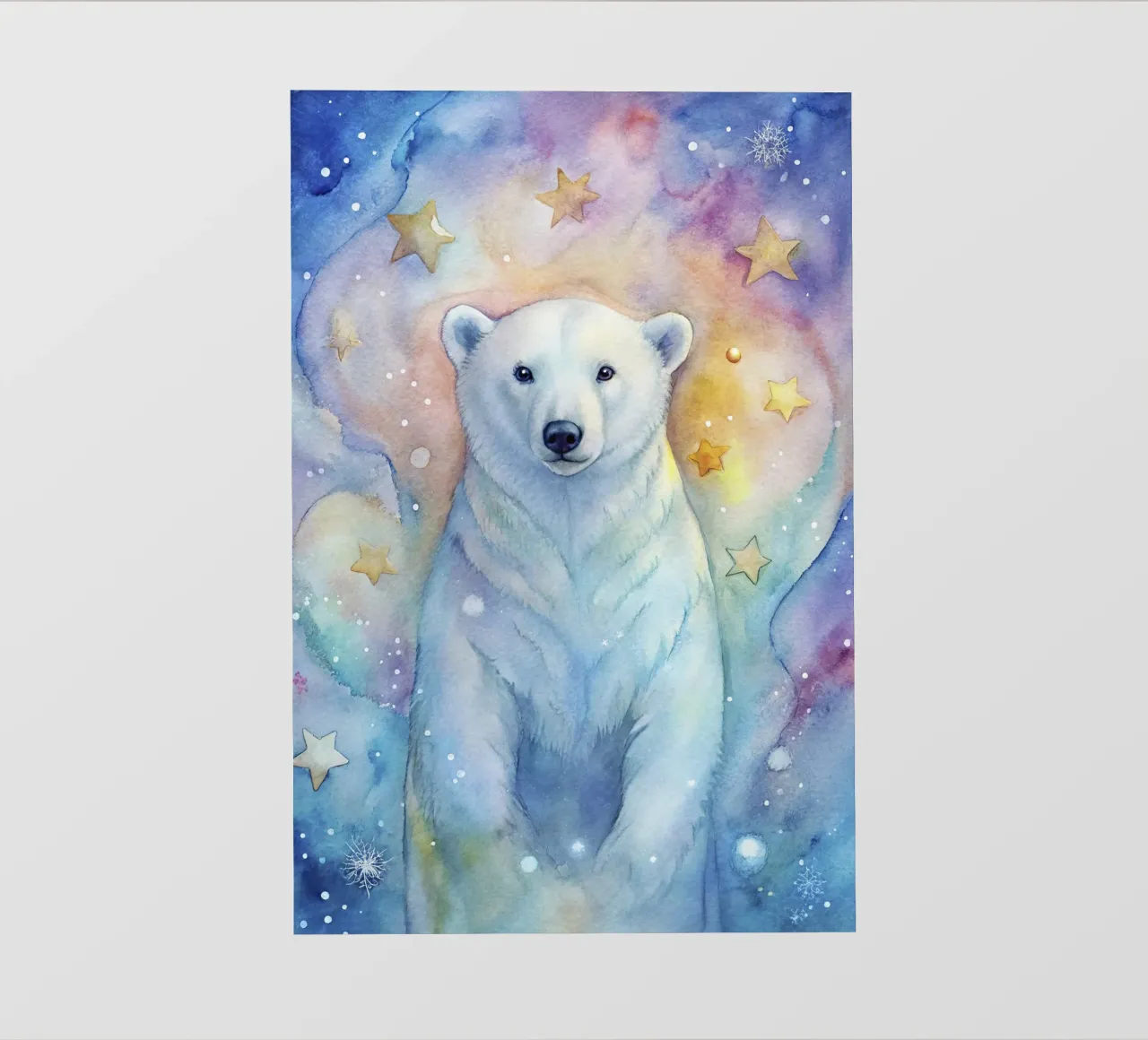 Bear in watercolor photo wallpaper by 🎁 ARTVI-SHOP
