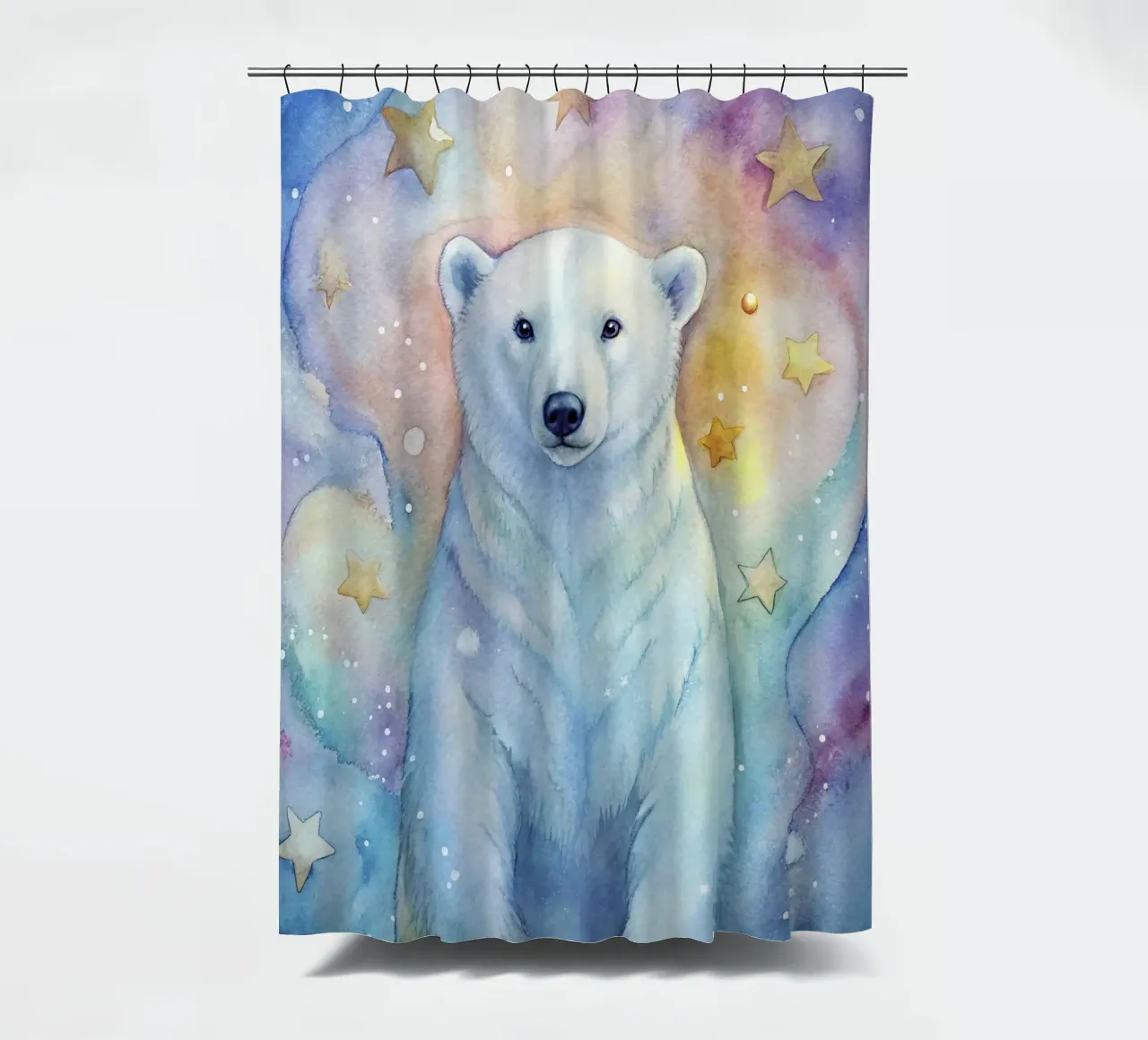 Orso in acquerello tenda da doccia da 🎁 ARTVI-SHOP