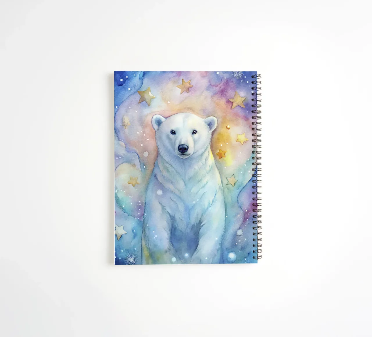 Orso in acquerello diario ad anelli da 🎁 ARTVI-SHOP
