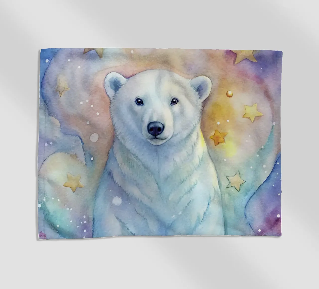 Orso in acquerello telo mare da 🎁 ARTVI-SHOP
