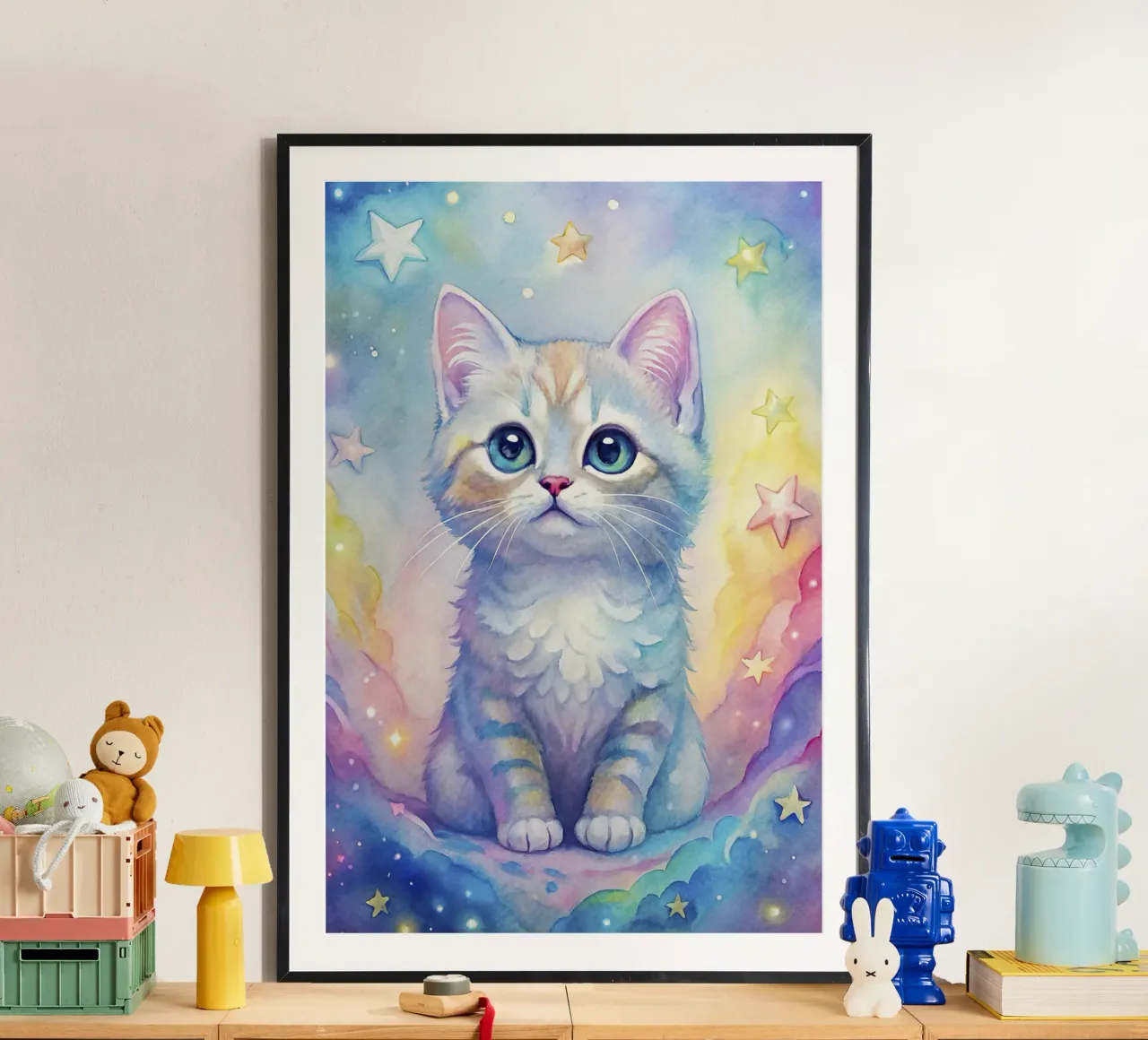 Gattino in acquerello carta hahnemühle da ARTVI-SHOP
