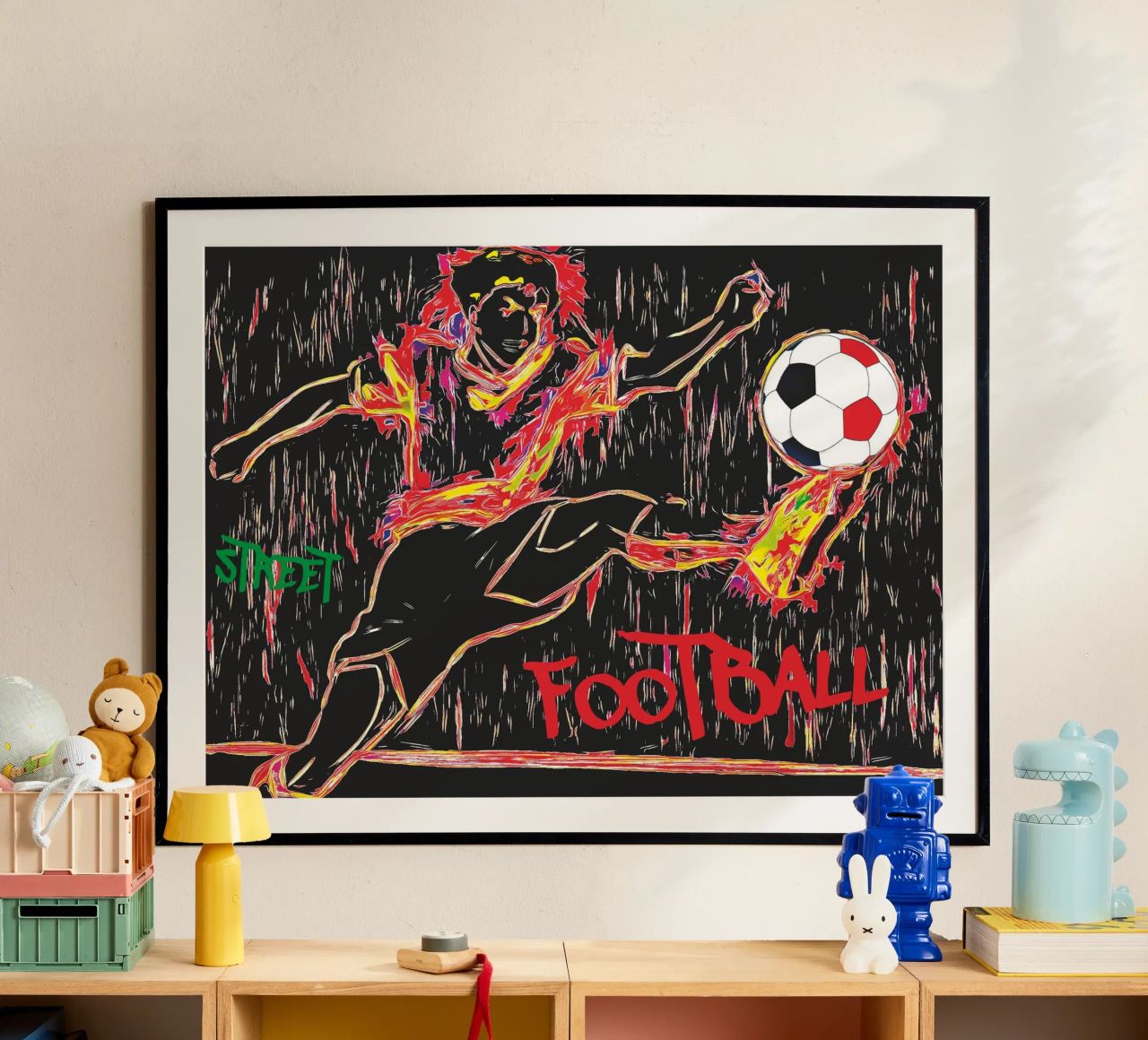 street football poster van Fred-Graph