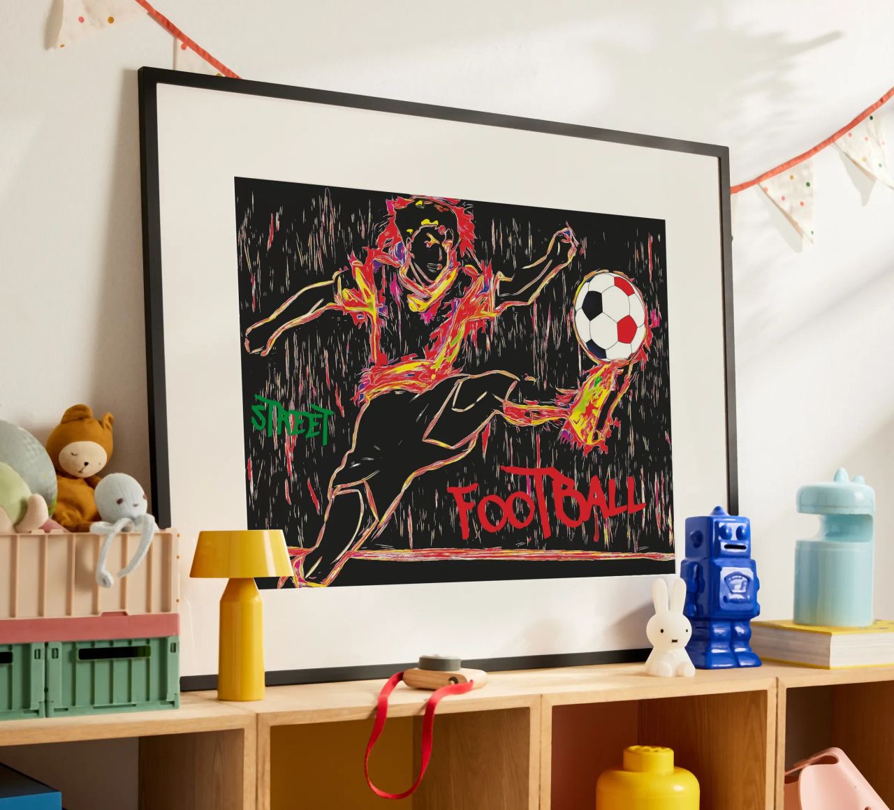 street football poster van Fred-Graph