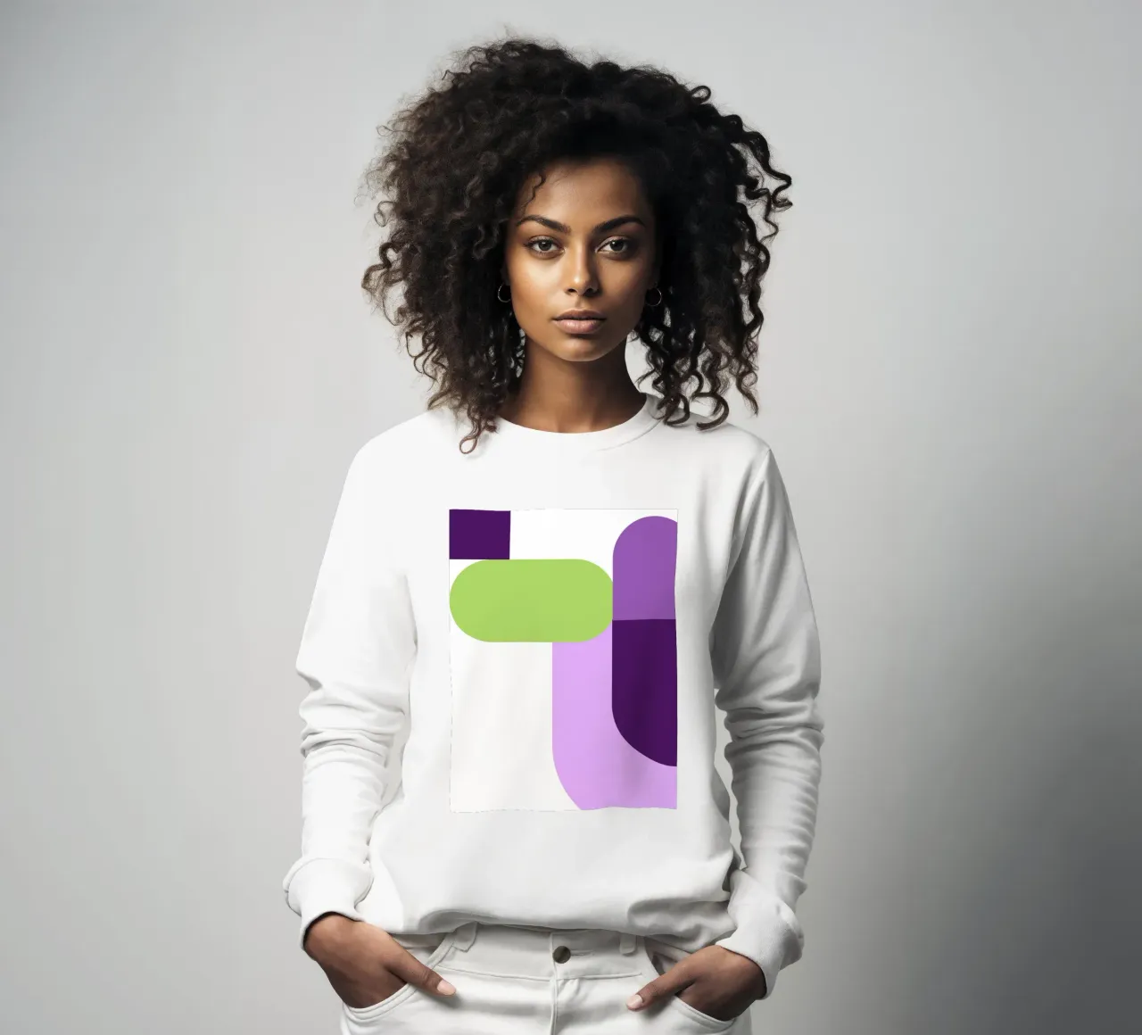 Bold color blocks sweatshirt van LisaArtes