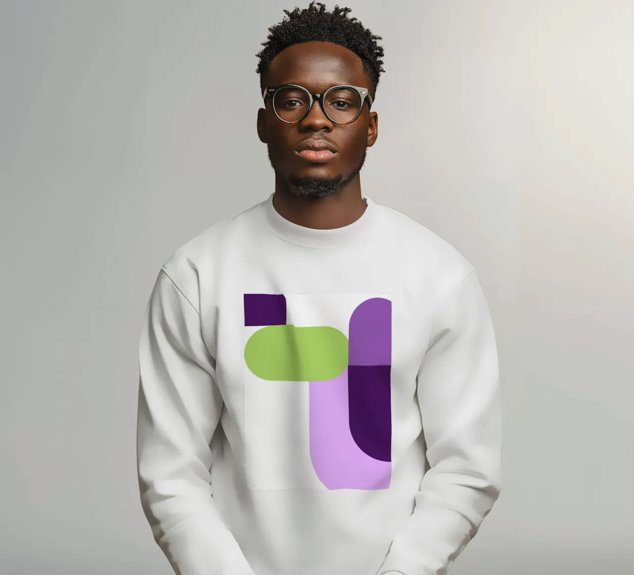 Bold color blocks sweatshirt van LisaArtes