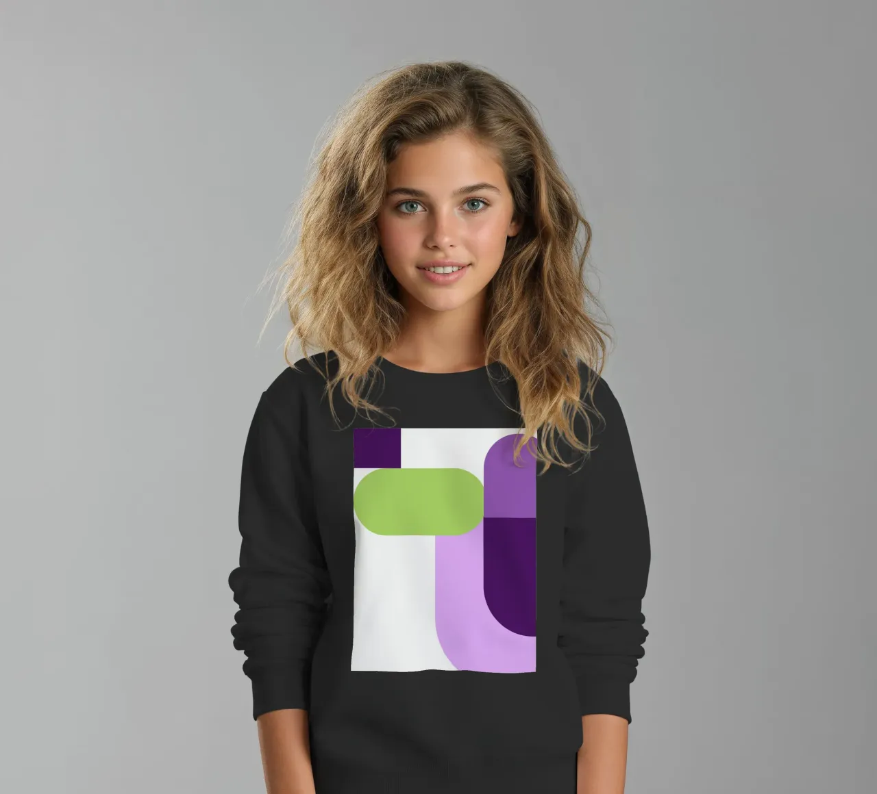 Bold color blocks felpa bambino da LisaArtes