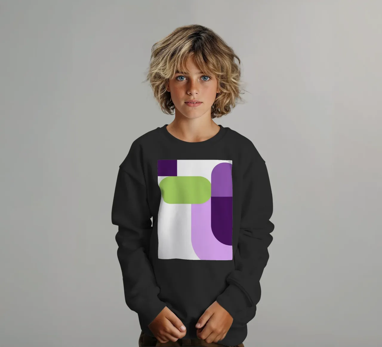 Bold color blocks felpa bambino da LisaArtes